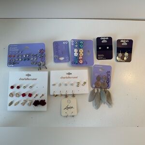 Claire's Earrings, 35 pairs, NWT